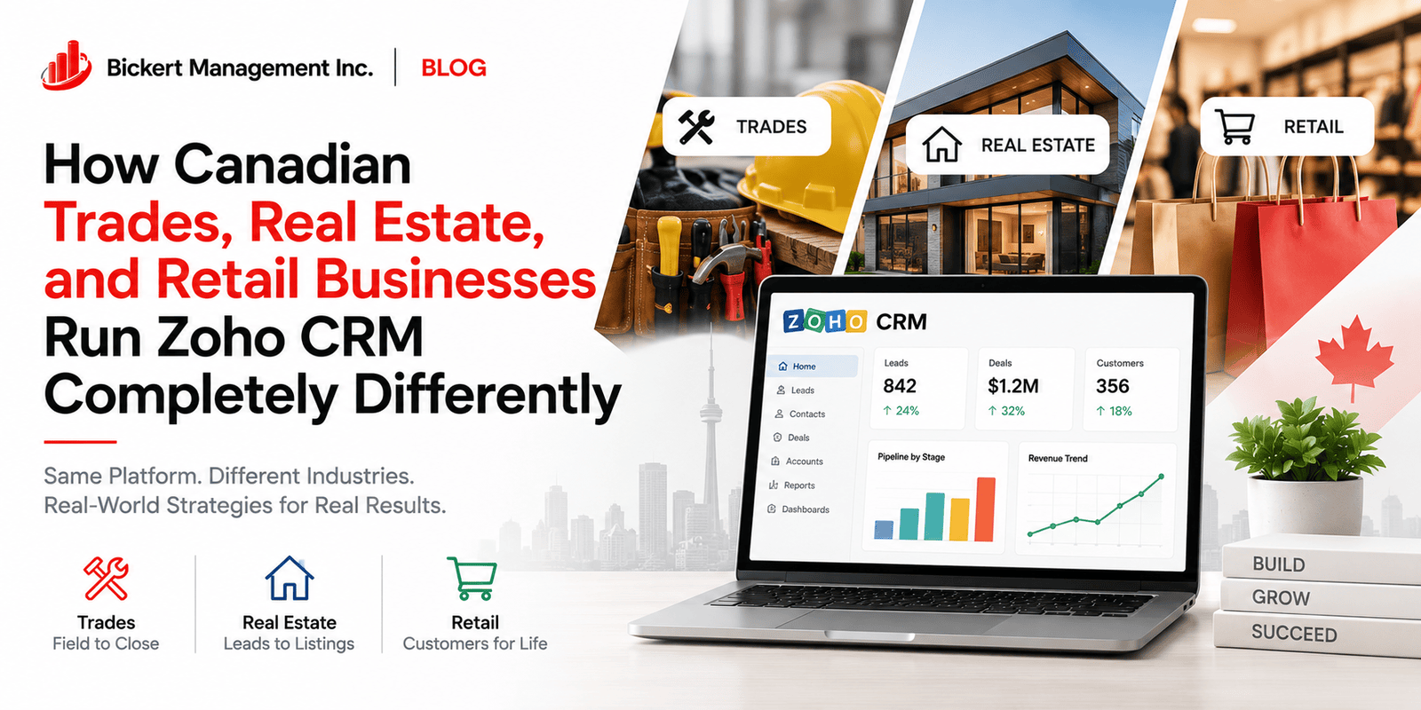 How Canadian Trades, Real Estate, and Retail Businesses Run Zoho CRM Completely Differently